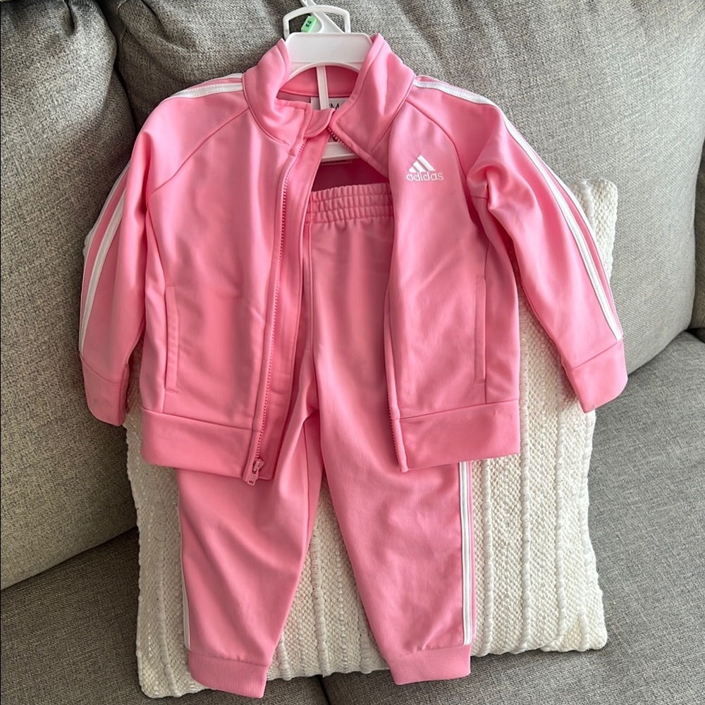 Adidas Pink Tracksuit for Kids 18M